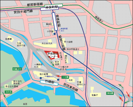 学術総合センター周辺地図
