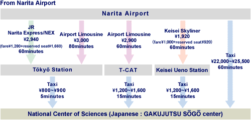 From Narita Airport