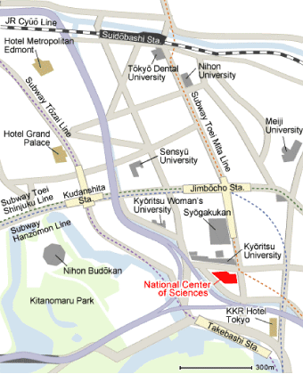 Map for National Center of Sciences